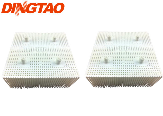 Voor GT5250 S5200 Snijdende onderdelen Bristel 1,6' Poly - Ronde voet - Wit 92910002